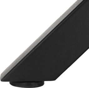 Étkezőasztal, sötét tölgy/fekete, átmérő 120 cm, MEDOR