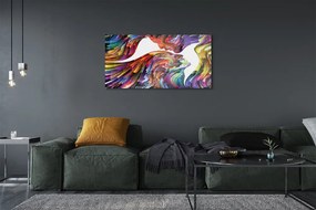 Üvegképek Színes kép arcok 100x50 cm
