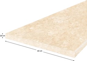 Munkalap, vastagság 2,8 cm, royal beigemarble