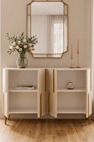 Nota 120 - White, Travertine, Gold
