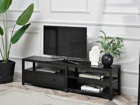 TV asztal/szekrény Elena (fekete fa + fekete). 1111723