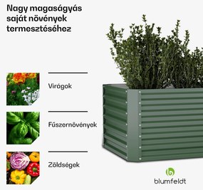 High Grow Straight magaságyás, 1200 L, Ergonomikus, Időjárásálló, Nyitott alap
