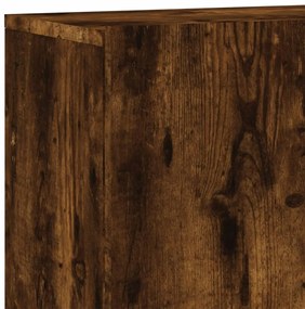 füstös tölgy színű falra szerelhető TV-szekrény 100x30x41 cm