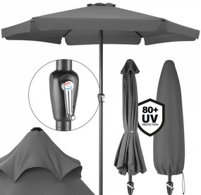 Deuba Maui kerti napernyő UV 80+ Ø330 cm – antracit