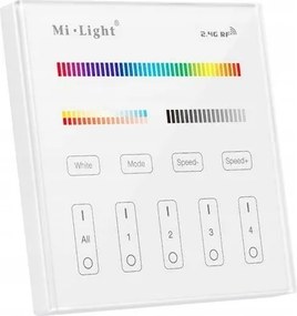 Mi-Light panel 4 zóna Cct Rgb Rgbw Premium T4