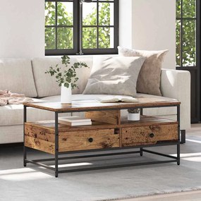 Dohányzóasztal fiókkal Régi fa 100 x 51 x 45 cm Faanyag