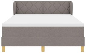 Boxspring ágy matraccal Taupe - 160x200 cm Szövet