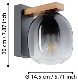 Eglo FILAGO 900826 falilámpa, 1x40W E27