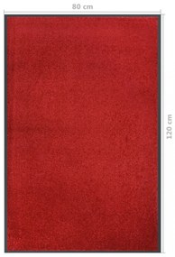 piros lábtörlő 80 x 120 cm