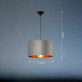 FISCHER & HONSEL 60083 AURA Ernyős Függesztett Lámpa Fekete E27 IP20