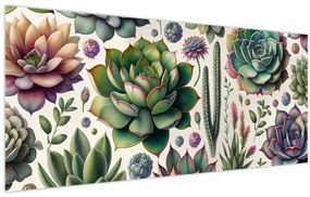 Kép - Pozsgás növények (120x50 cm)