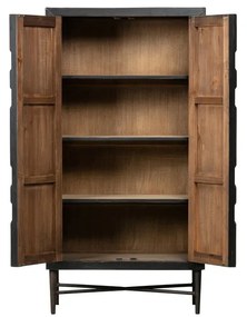 Fekete újrahasznosított fa szekrény 75x143 cm Bequest – BePureHome