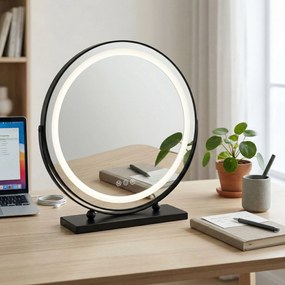 Rea Rea, LED SMINKTÜKÖR Fekete 50 cm, HOM-12022