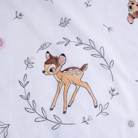 Pamut gyerek ágyneműhuzat babaágyhoz 100x135 cm Bambi "Beige" – Jerry Fabrics