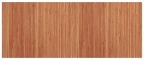 négyszögletű barna bambusz szőnyeg 80 x 200 cm