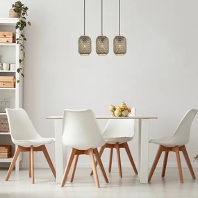 Rabalux 72093 - ADALLA 3xE27/40W/230V rattan függeszték