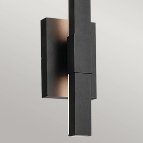 Kichler modern kültéri fali lámpa nocar fekete elskl-nocar-m-bk IP44