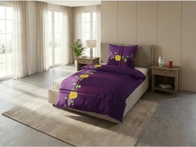 Pamut ágyneműhuzat RENARA lila Ágyneműhuzat mérete: 70 x 90 cm | 140 x 200 cm