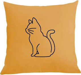 Párna párnahuzat Cool nyomott mintás cica