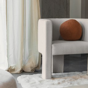 Krém színű design fotel MILU