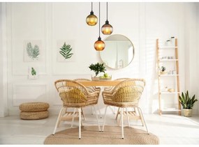 Globo 15638-3 - Csillár zsinóron ZUMBA 3xE27/25W/230V átm. 36 cm réz/zöld/kék