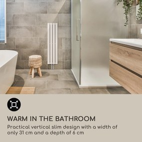 Blumfeldt Ontario, radiátor, 120 x 30, 380 W, falra szerelhető