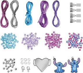 Disney Lilo és Stitch, A csillagkutya Purple charm karkötő készítő szett