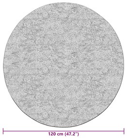 antracitszürke csúszásmentes mosható szőnyeg φ 120 cm