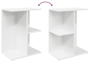 éjjeliszekrények 2 db fehér 46,5x29x61 cm gépelt fa