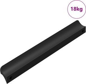 vidaXL Fogantyú 973 pcs Fekete 106 x 7,4 x 15,5 mm Alumínium