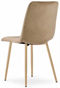 Barna bársony szék LAVA