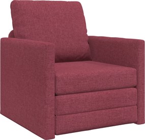 vidaXL Kanapéágy 60cm Bordó szövet