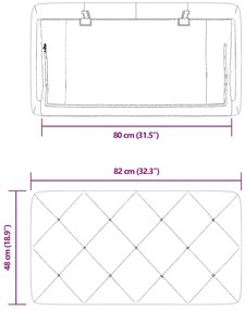 sötétszürke bársony fejtámla párna 80 cm