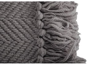 Szürke zsenília takaró 130x170 cm Renee – Tiseco Home Studio