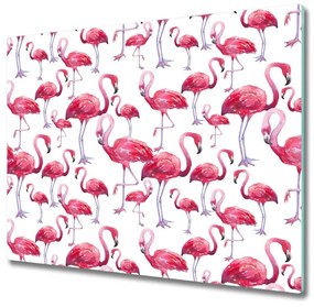 Üveg vágódeszka flamingók 60x52 cm