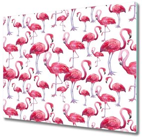 Üveg vágódeszka flamingók 60x52 cm