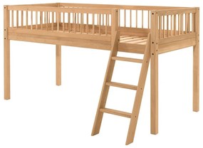 Natúr színű magasított tölgyfa gyerekágy 90x200 cm Forrest – Vipack