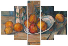 Kép - Paul Cézanne, Still Life with Milk Jug and Fruit, reprodukciók (150x105 cm)