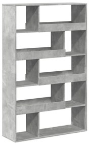 betonszürke szerelt fa térelválasztó 100 x 33 x 156,5 cm