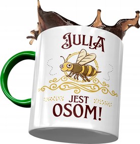 Zöld bögre Júlia Barátnő Feleség Nyomtatott Fotóval