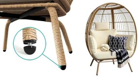 Fonott fotel párnával