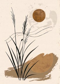 Poszter 39,5x55cm Sivatagi naplemente