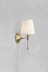 Markslöjd 108968 - Fali lámpa MANOR 1xE14/40W/230V fehér/sárgaréz