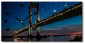 Négyszögletes üvegóra vízszintesen Brooklyn híd pl_zsp_60x30_f_85968041