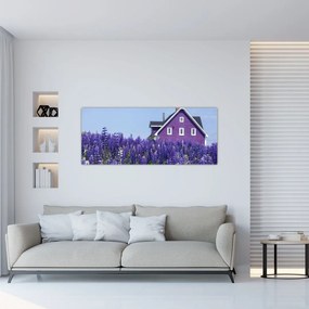 Levandula mező képe (120x50 cm)