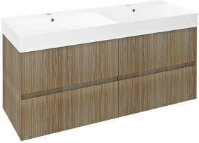 Sapho Filena szekrény 118x43x51.5 cm Függesztett, mosdó alatti tölgy FID1212D