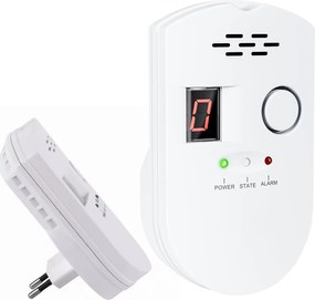 Gyúlékony gázérzékelő, dugaszolható Háztartási gázérzékelő