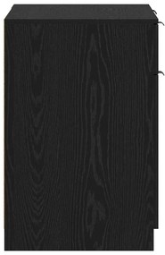 Asztal fiókkal tárolóval Musta tammi 133 x 50 x 75 cm Faanyag