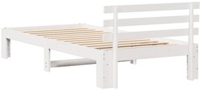 Faágykeret Fehér Fa 100 x 200 cm Minimalista Ágykeret
