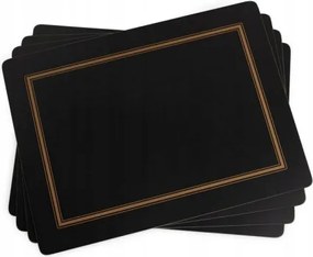 Parafa Alátétek Asztalra Pimpernel Nagy Black Classic 4 db-os szett